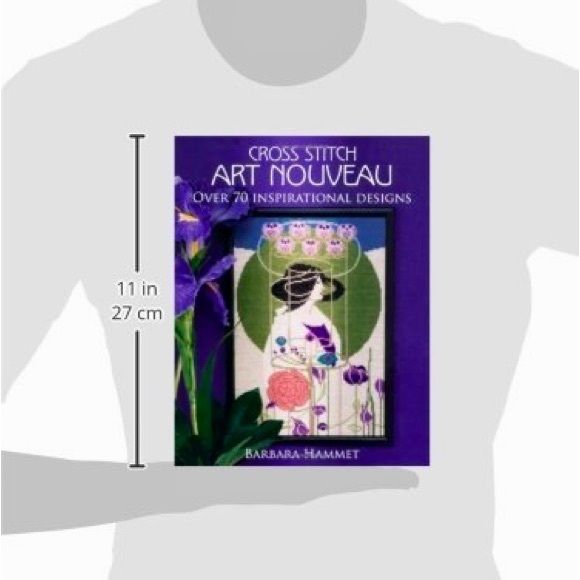 ART NOUVEAU Cross Stitch - Embroidery Book / Patterns by Barbara Hammet - Picture 3 of 6